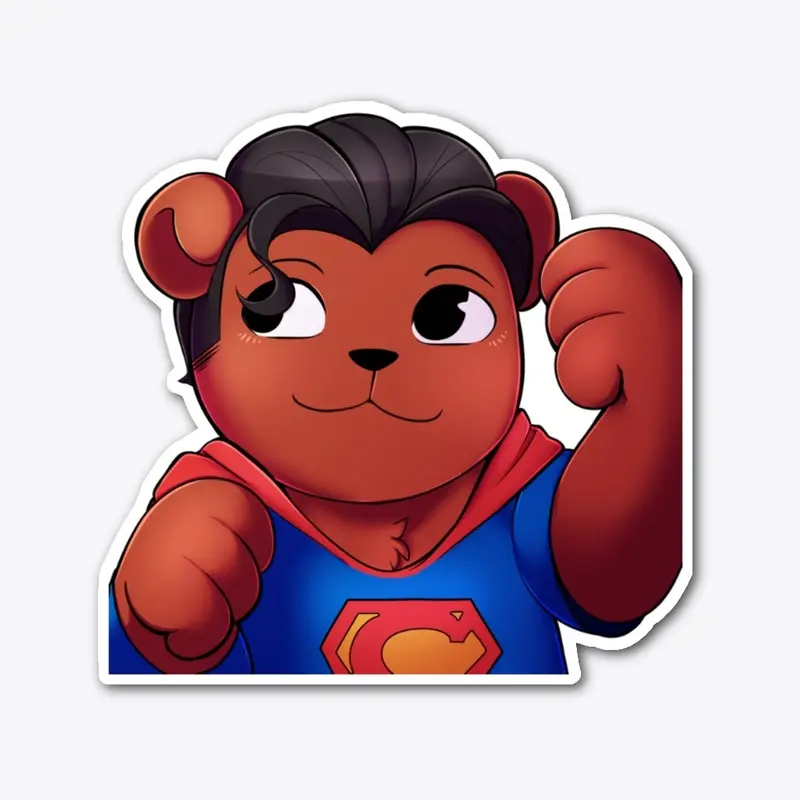 Super Bear - Die Cut Sticker